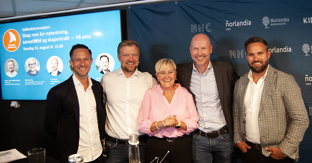 Panelsamtale på Arendalsuka i regi av Norlandia Health & Care Group.